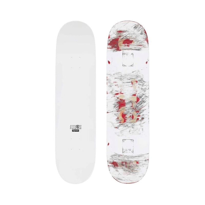 Supreme x MM6 Maison Margiela Skateboard 'White' - 1