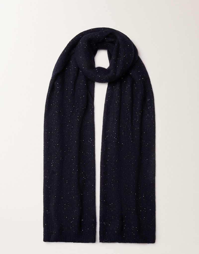Mohair scarf with micro sequins 1