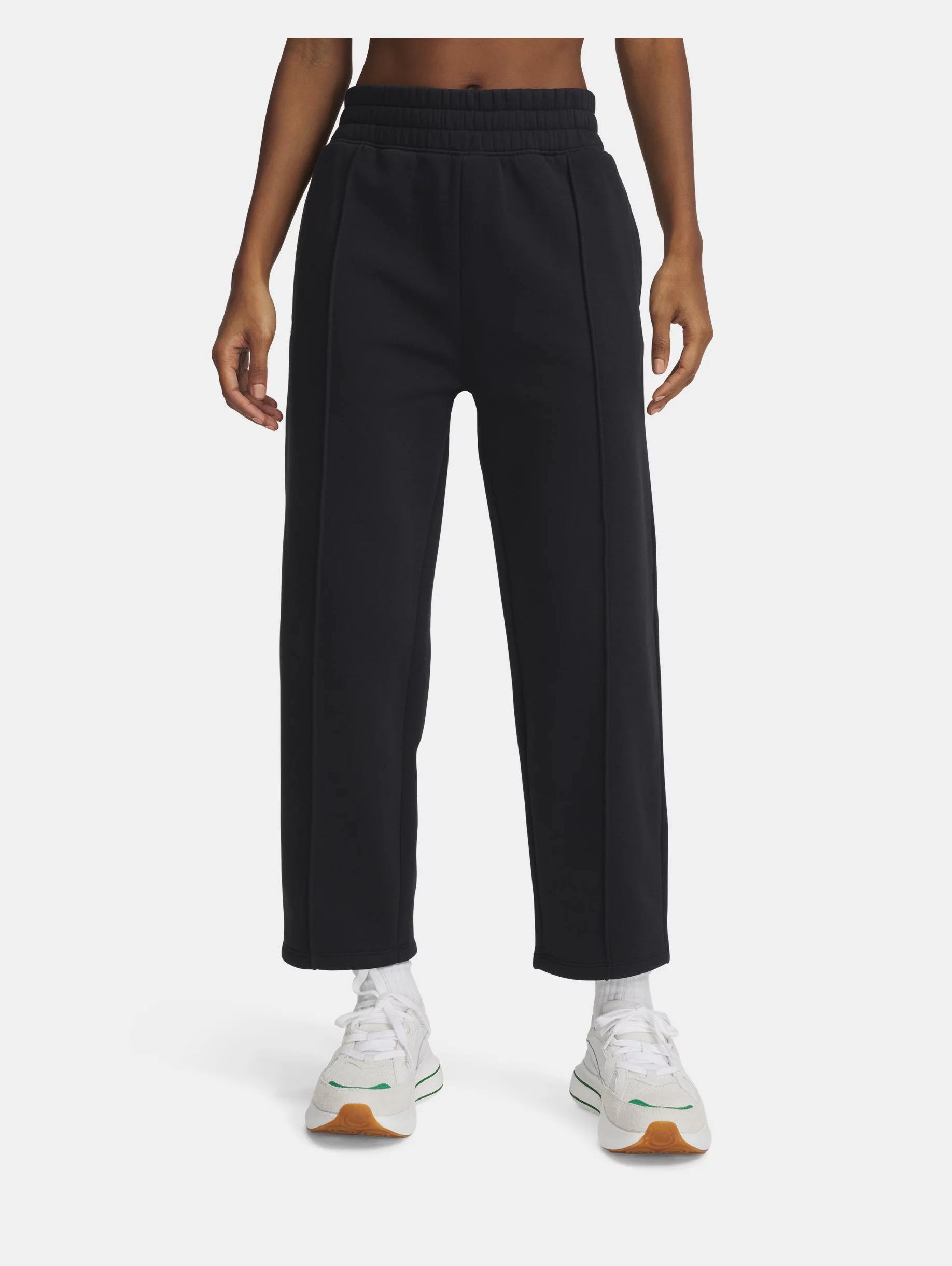 Women's UA Rival Fleece Pintuck Ankle Pants - 1