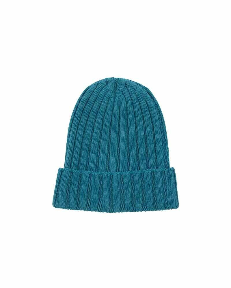 visvim KNIT CAP COTTON BLUE outlook