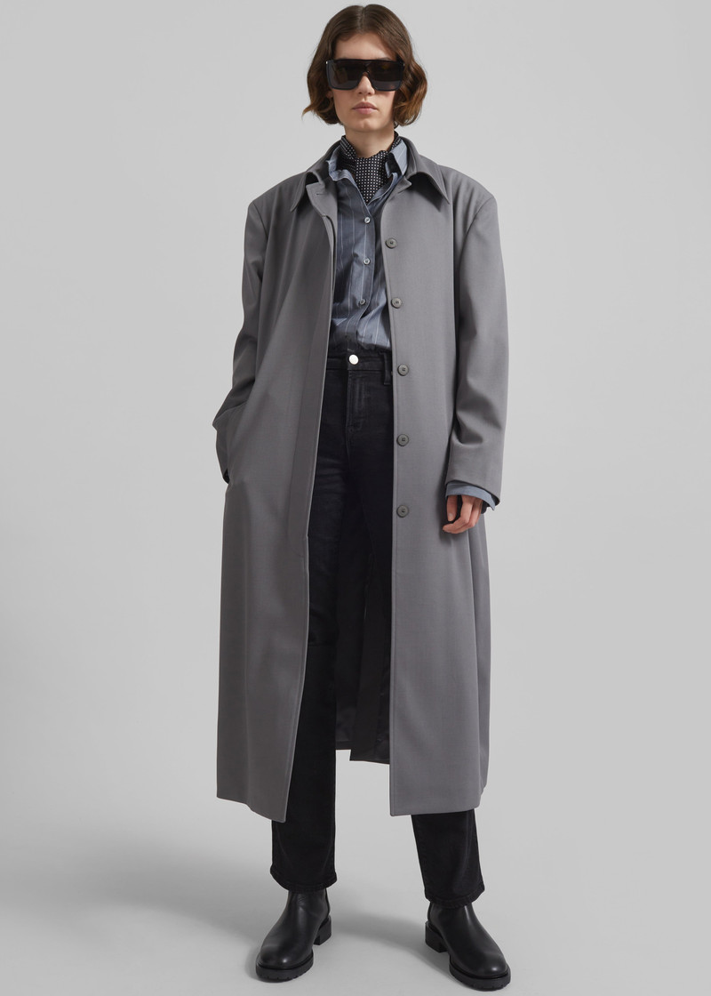 Indore Long Coat - Grey 6