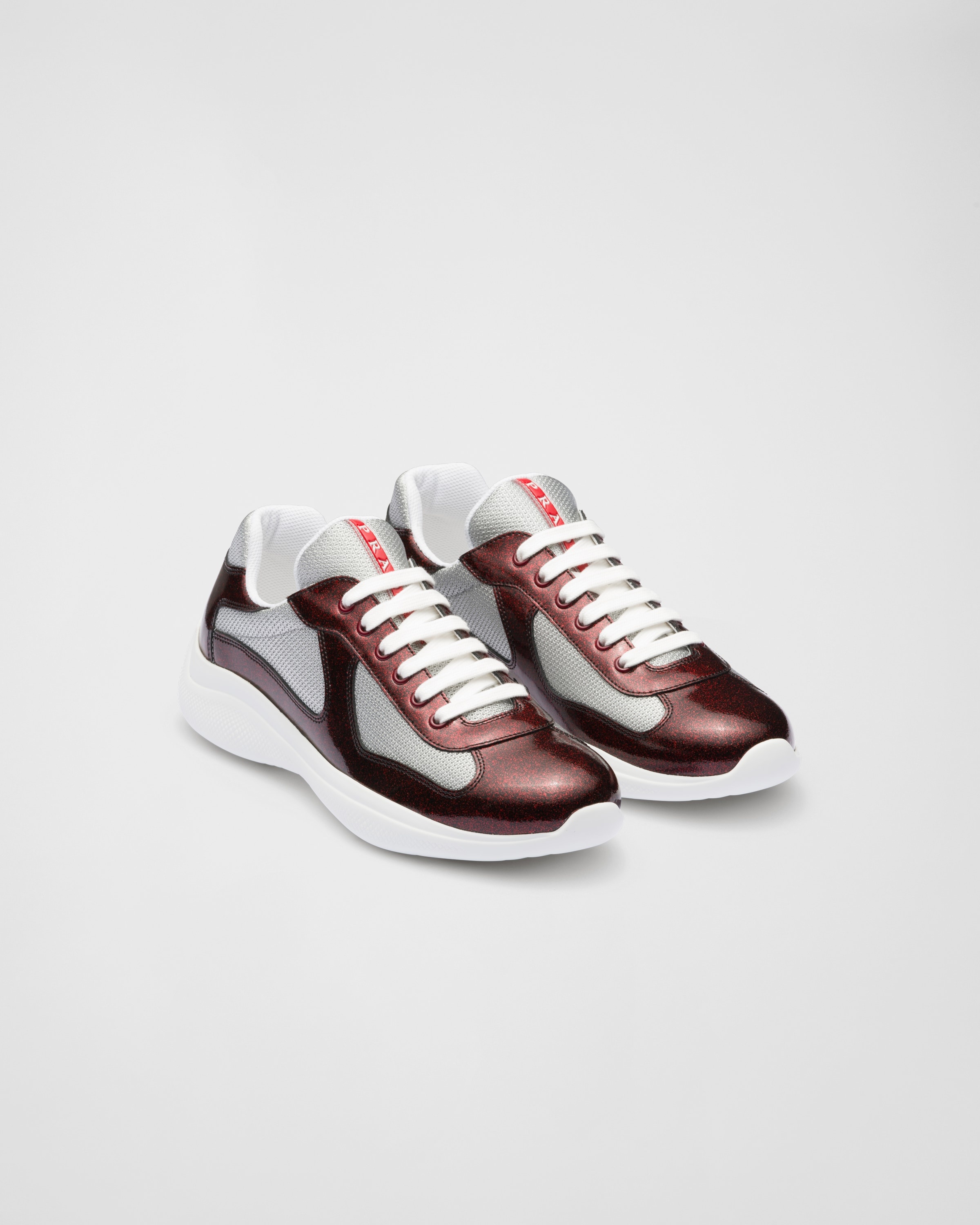 Prada America's Cup patent leather and bike fabric sneakers - 1