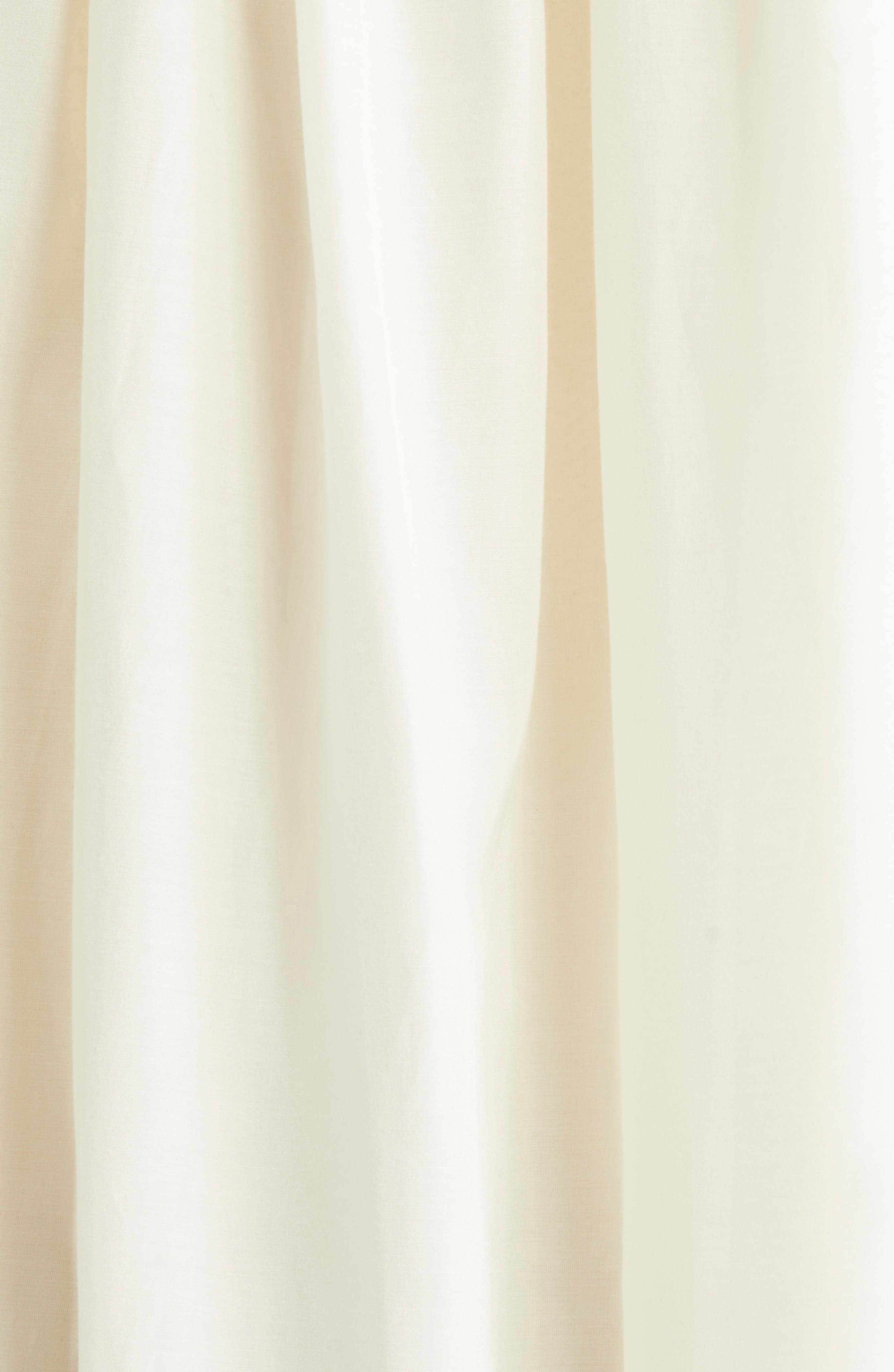 LOULOU DE SAISON Kika Gathered Cotton & Silk Voile Maxi Dress in Ivory at Nordstrom - 6