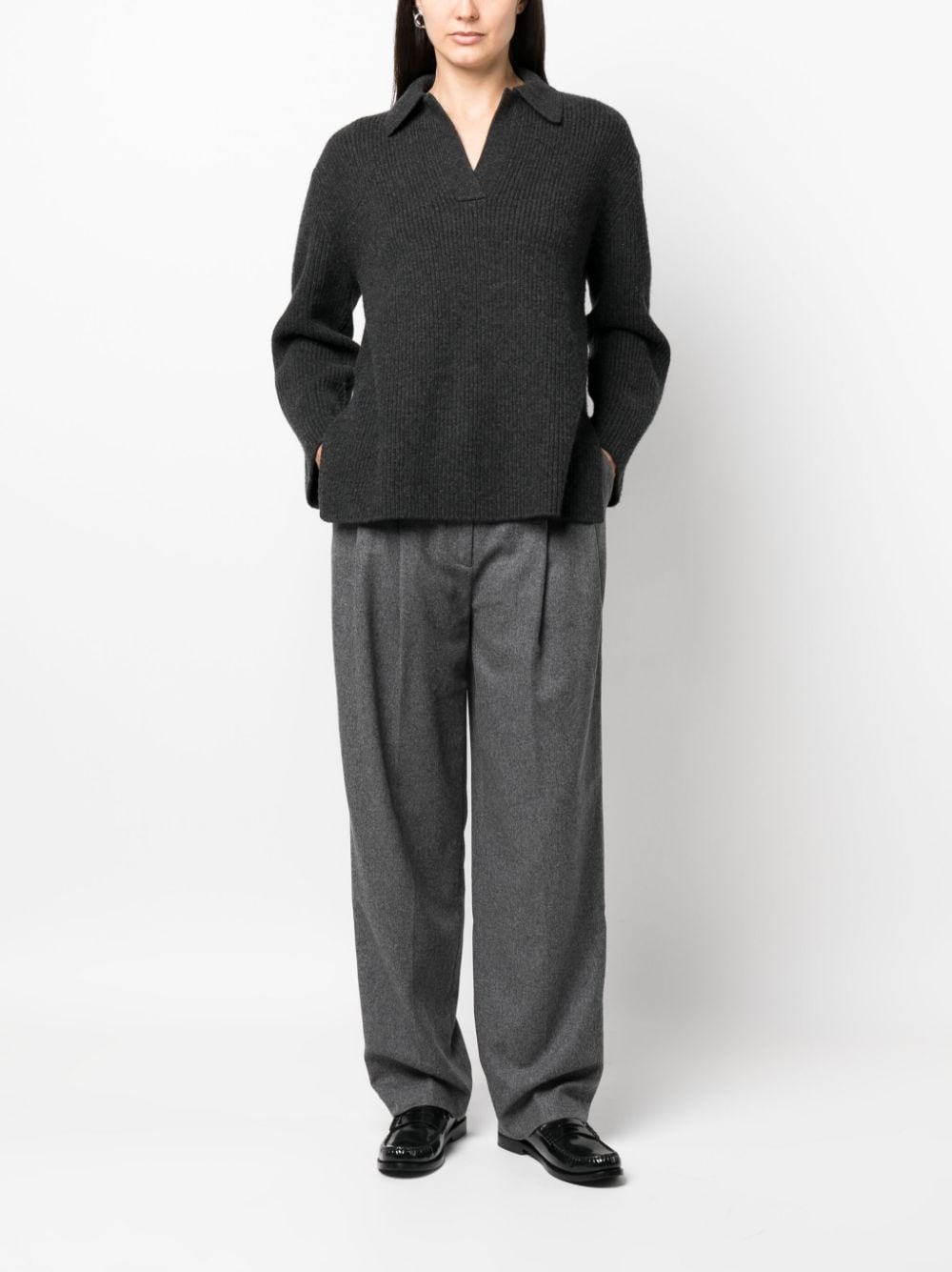 double-pleated tailored trousers - 2