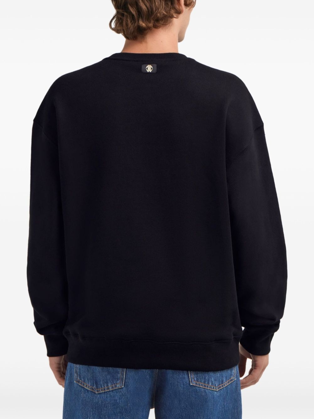 logo-studded cotton sweatshirt - 5
