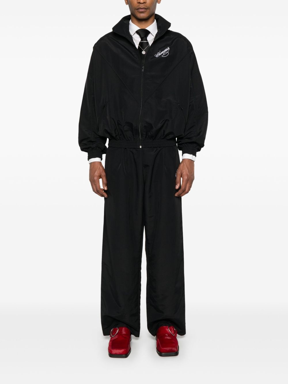 logo-embroidered track pants - 2