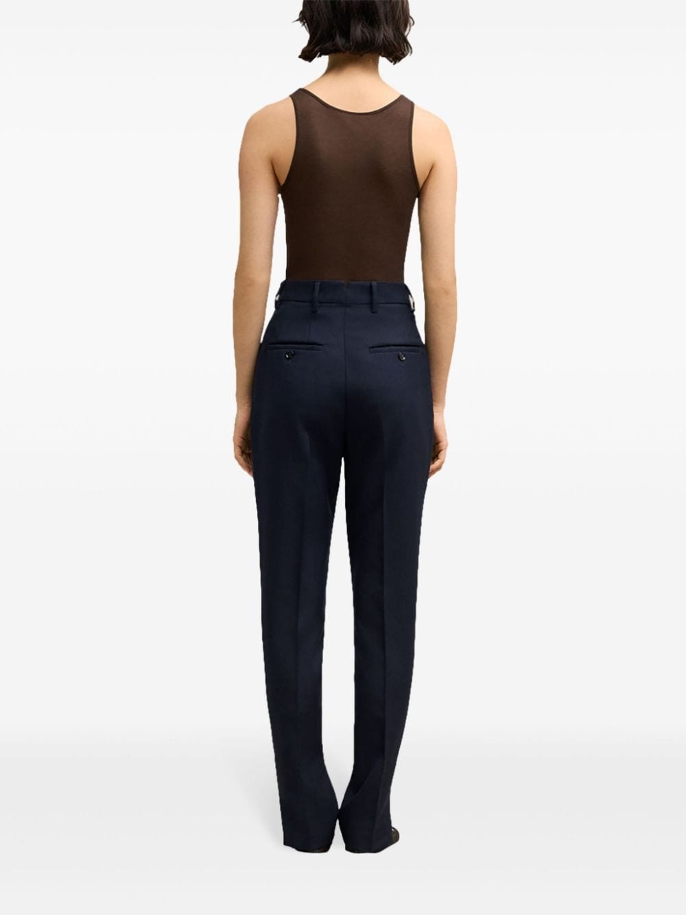 high-waisted cigarette trousers - 4