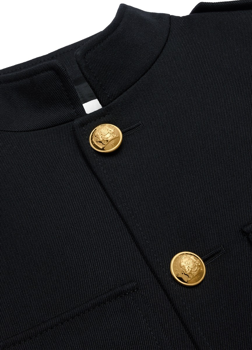 CELINE Saharienne military jacket in wool | 24s | REVERSIBLE