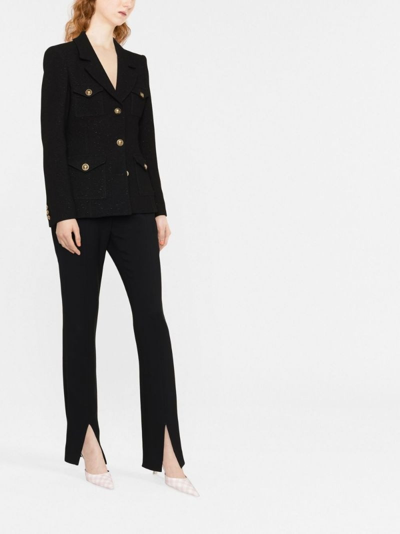 Alessandra Rich single-breasted tweed jacket outlook