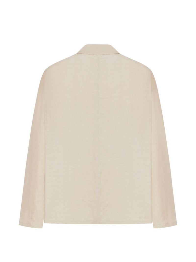 GIORGIO ARMANI buttoned chest-pocket overshirt outlook