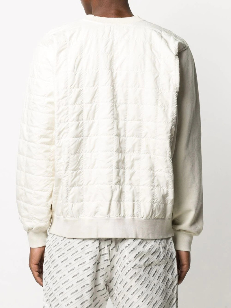 quilted crew neck sweatshirt 4