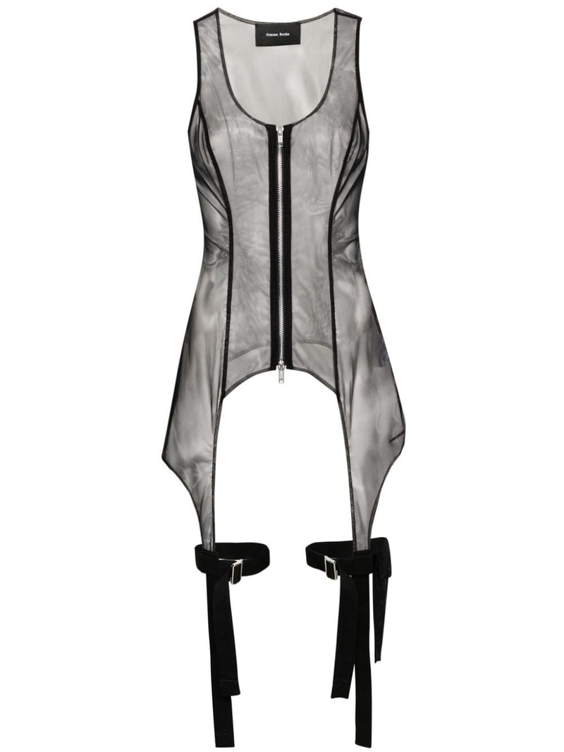 sleeveless sheer top 1