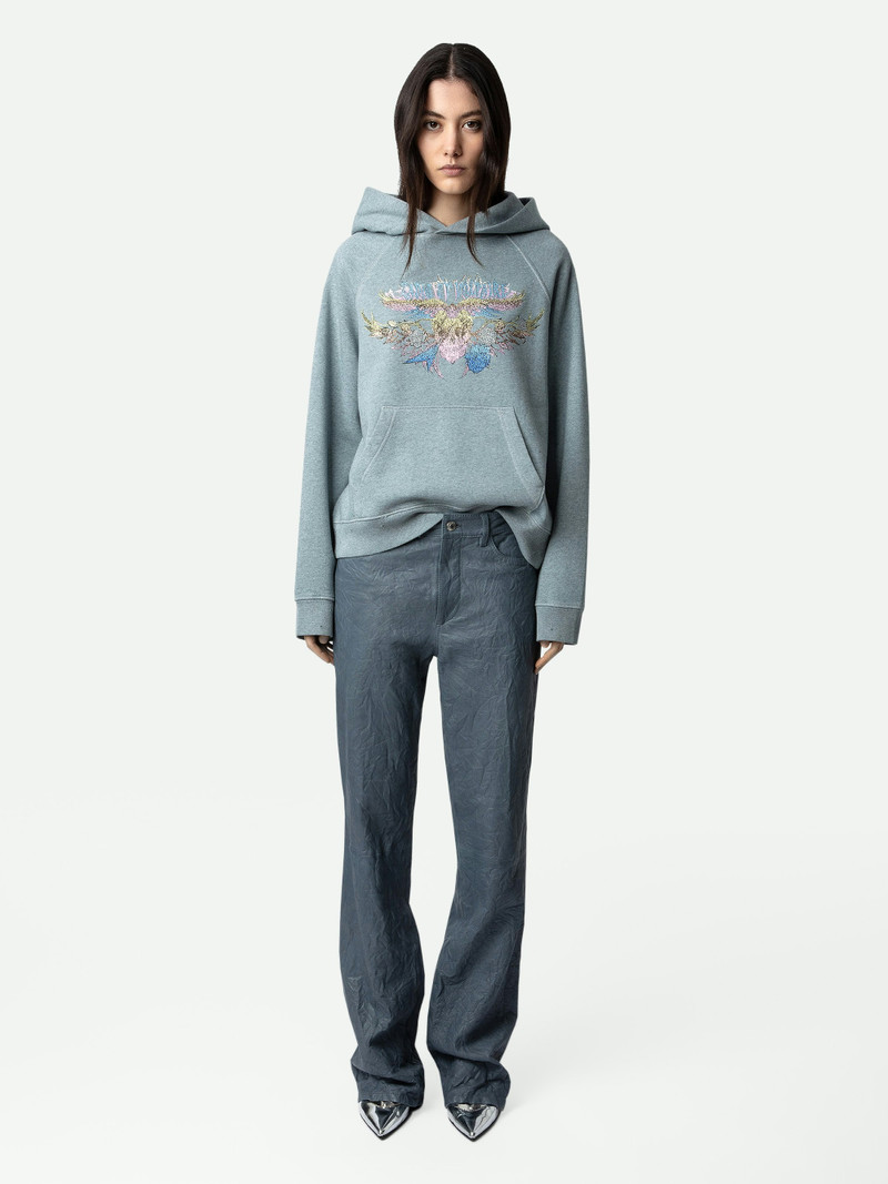 Zadig & Voltaire Georgy Concert Diamanté Hoodie outlook