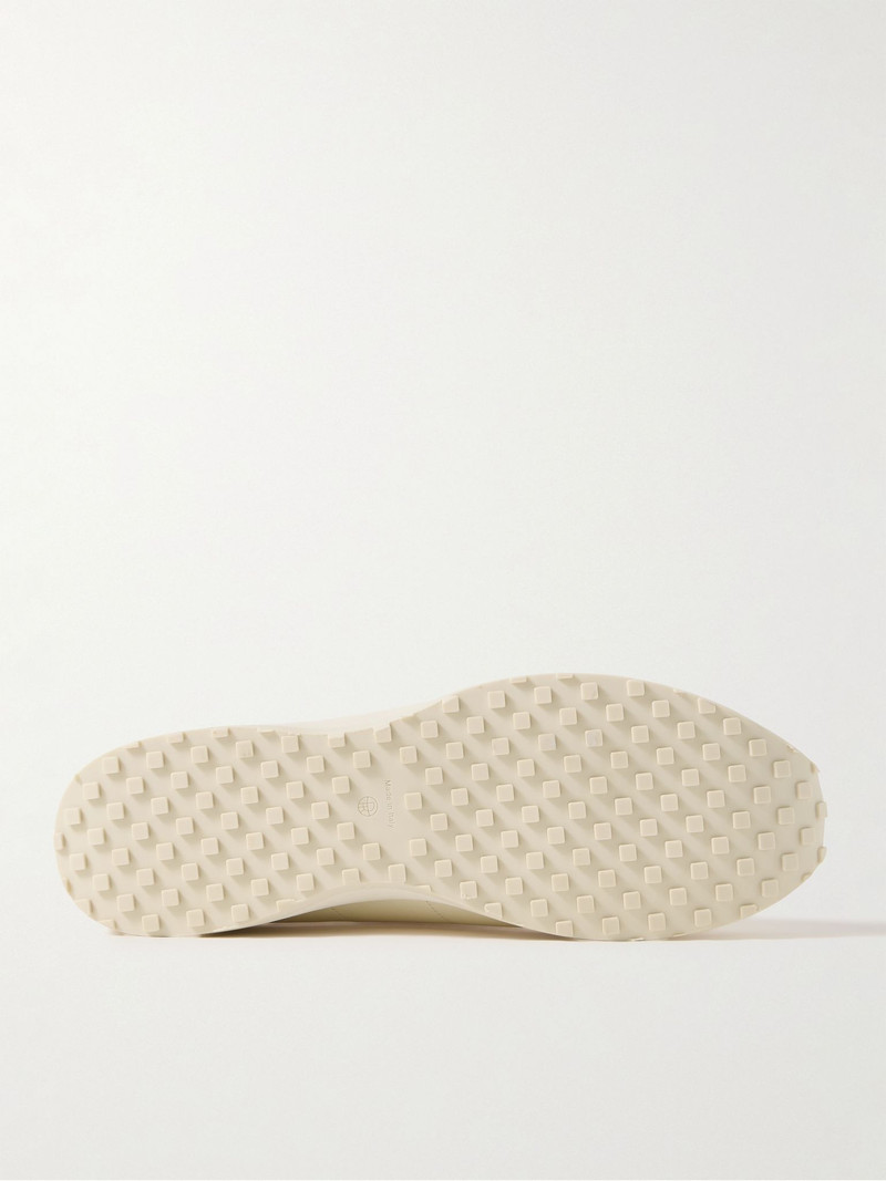 The Row Mica Leather Sneakers Cream outlook