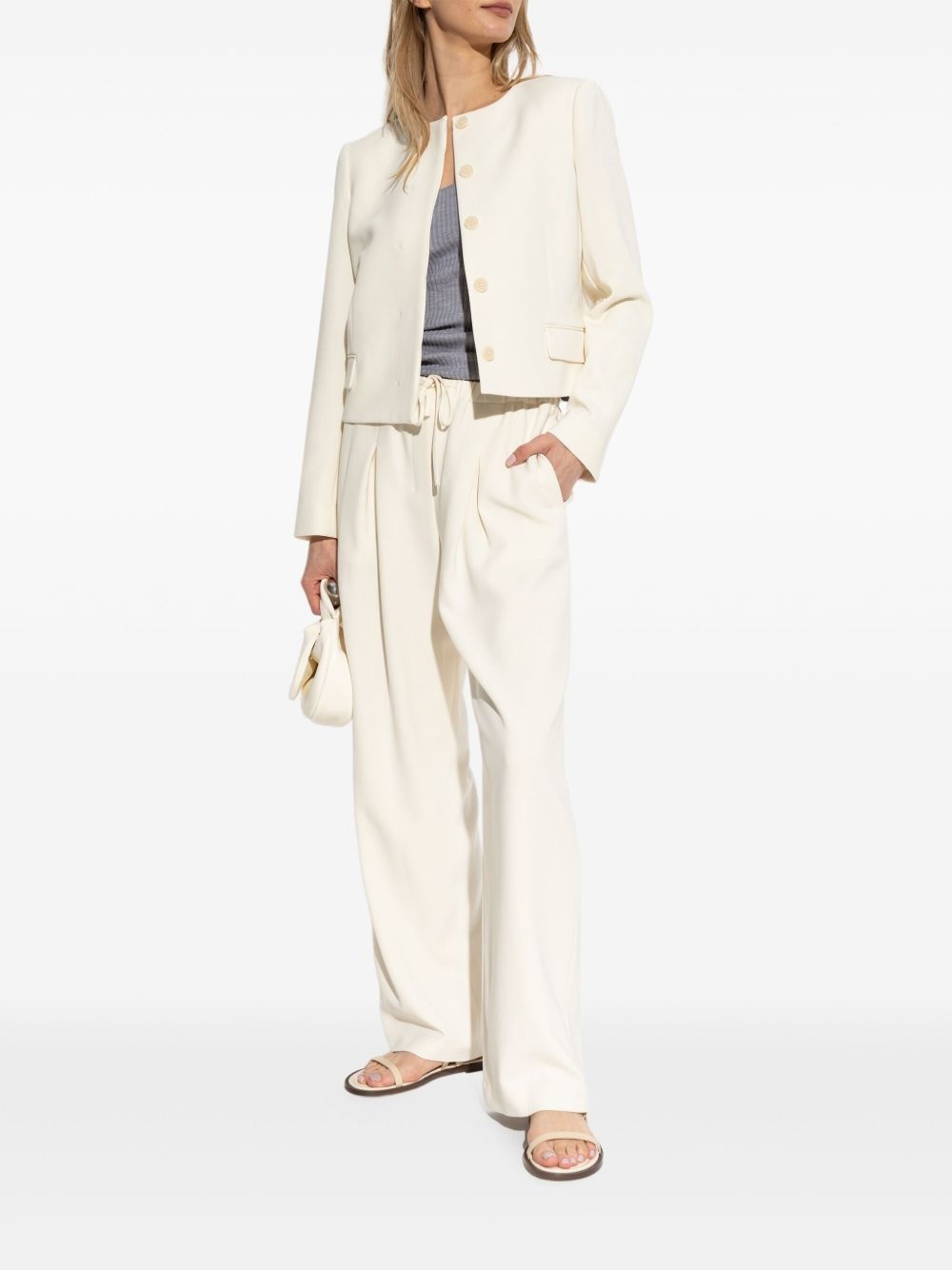 pleated crepe trousers - 2
