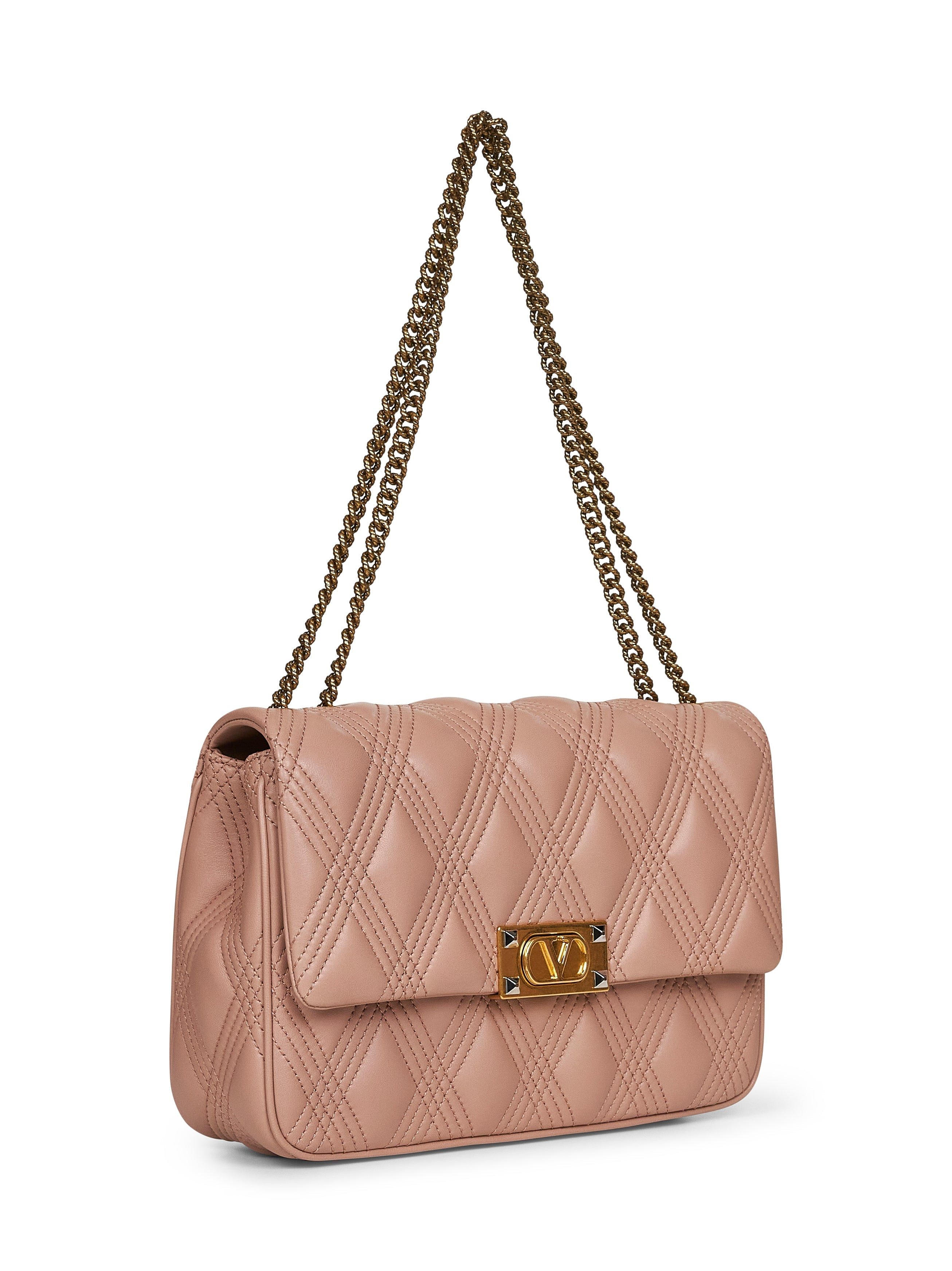 Valentino Garavani Women Pink Large Quiltie 67 Shoulder Bag - 2