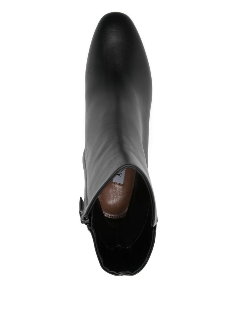 80mm zipped round-toe boots 4