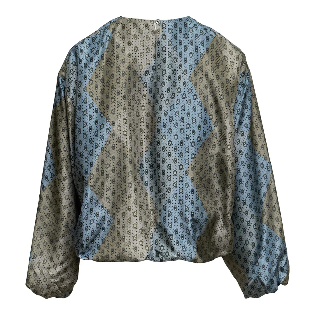 Loose Fit Long Sleeve Blouse - 2