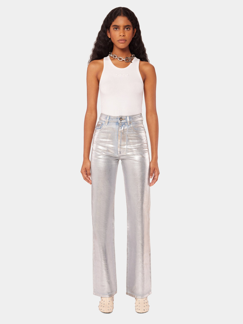 WHITE TANK TOP WITH PACO RABANNE LOGO 4
