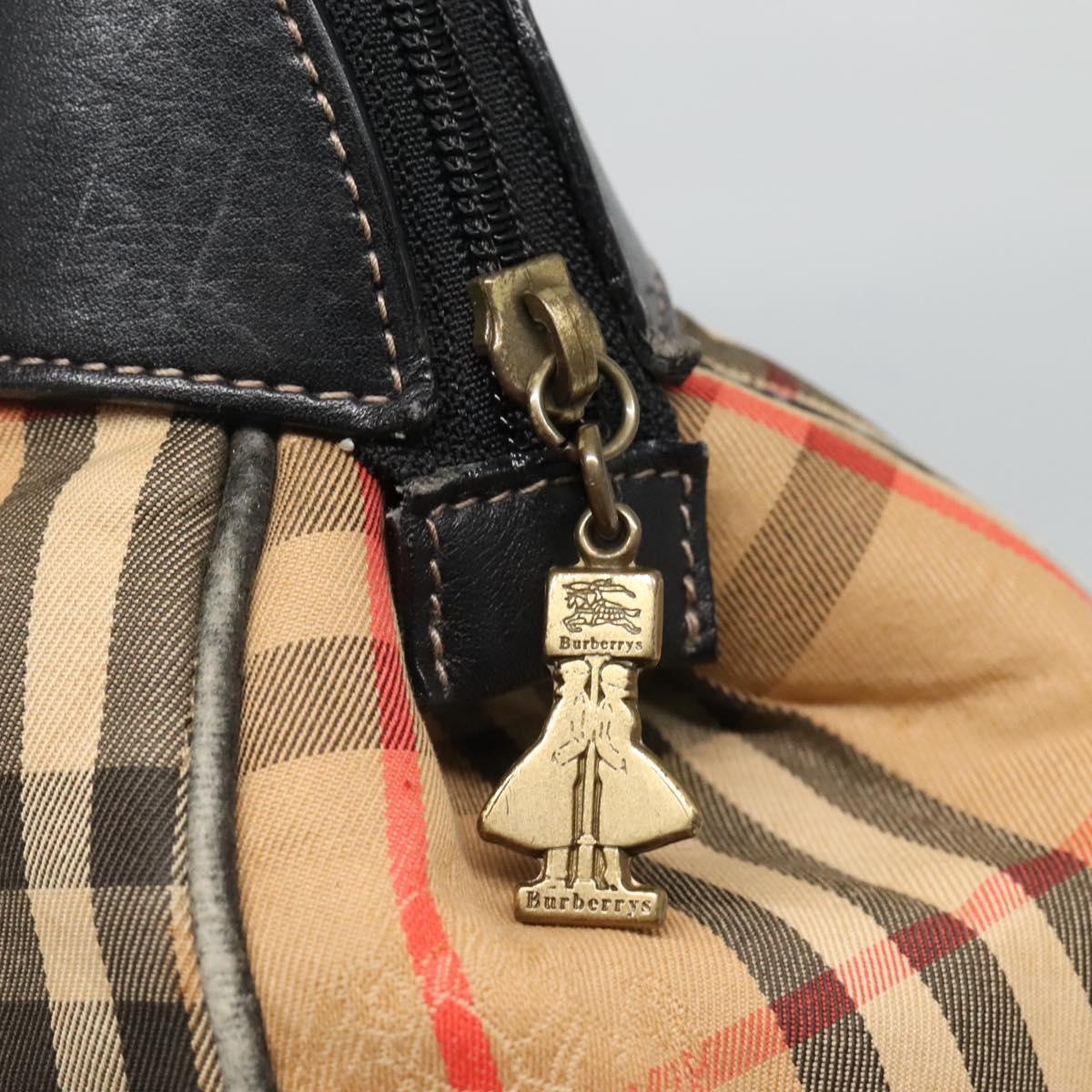 Burberry Nova Check Hand Bag Canvas Beige - 10