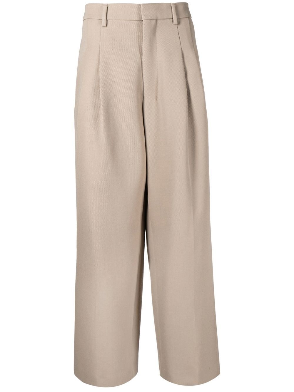 virgin wool wide-leg trousers - 1