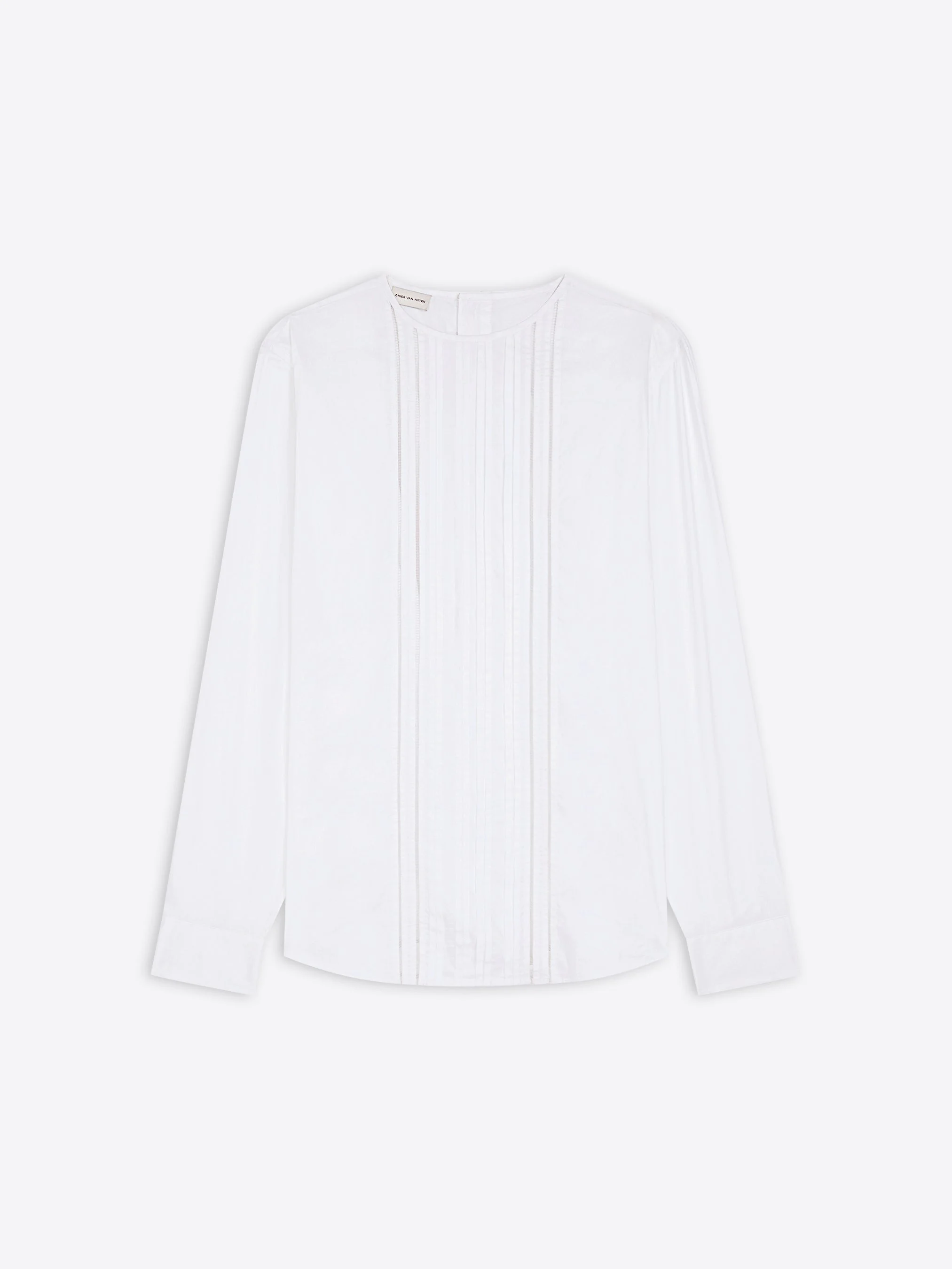 COLLARLESS COTTON SHIRT - 1