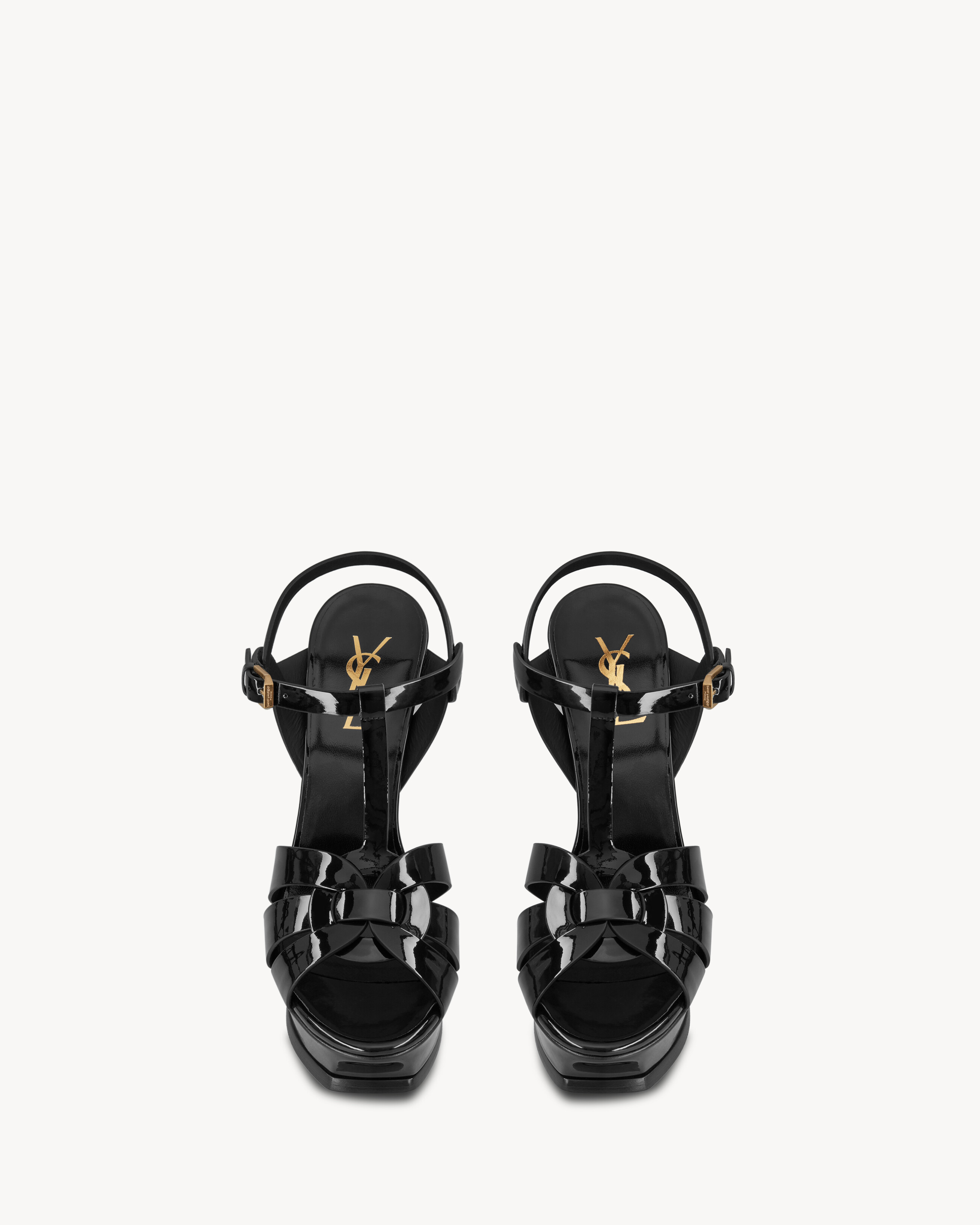 tribute platform sandals in patent leather - 2