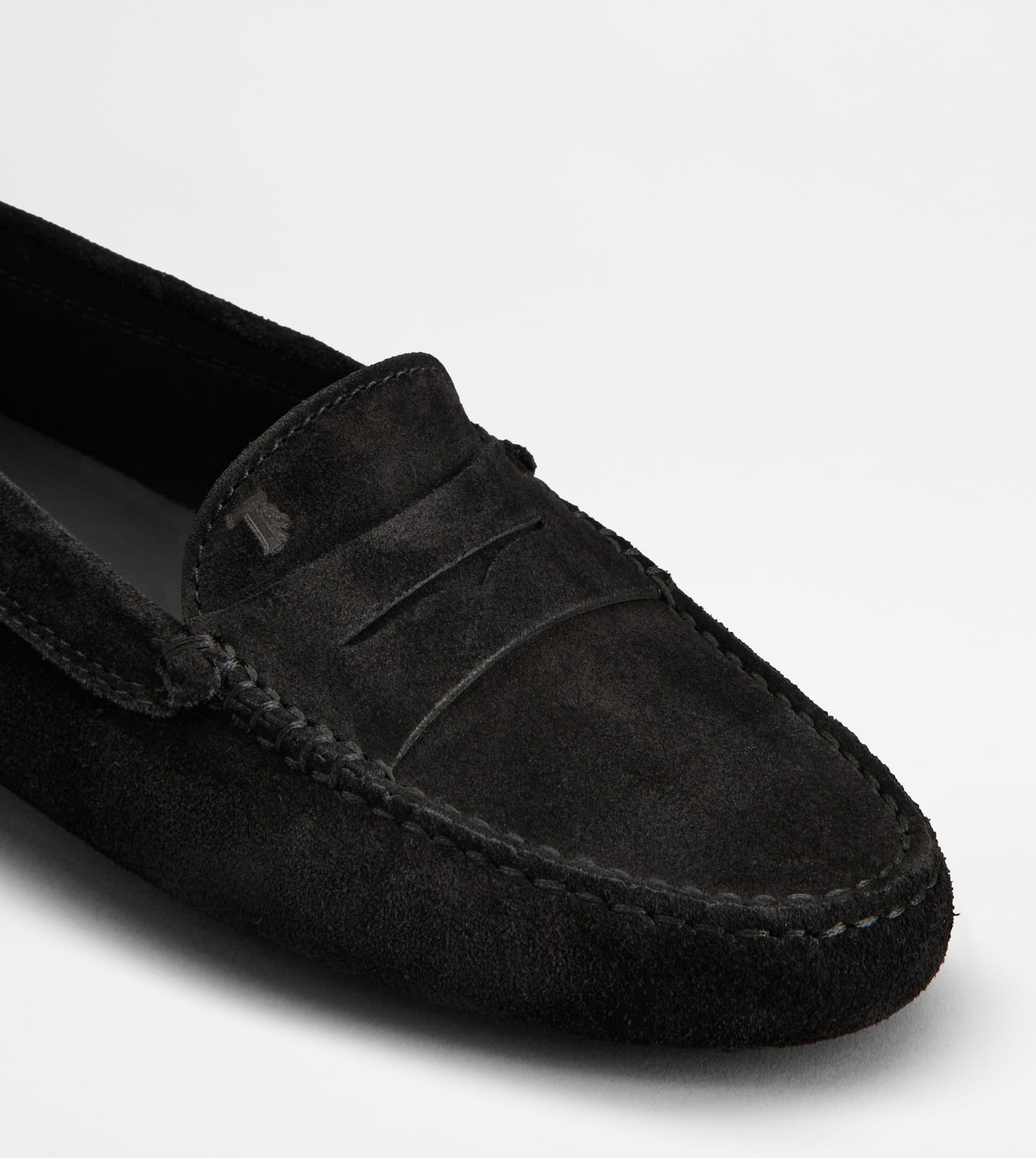 GOMMINO DRIVING SHOES IN SUEDE - BLACK - 6