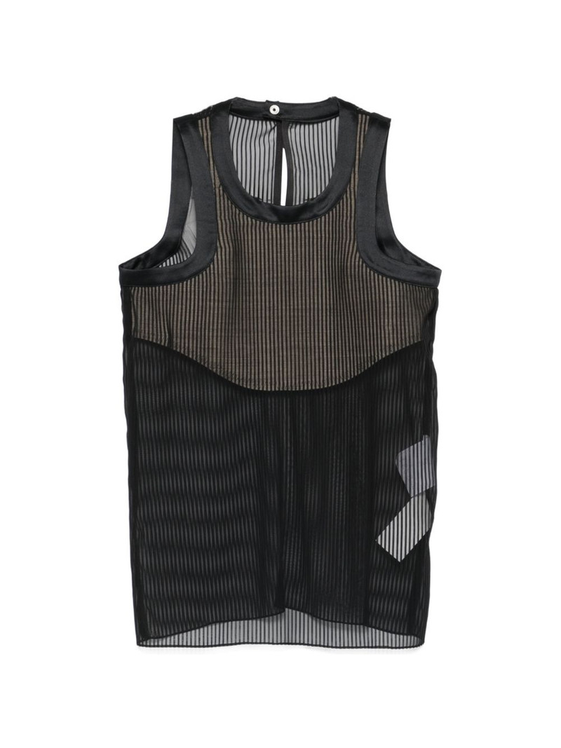 striped sleeveless top 1
