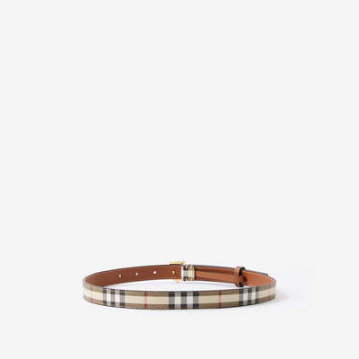 Burberry Check and Leather TB Belt outlook