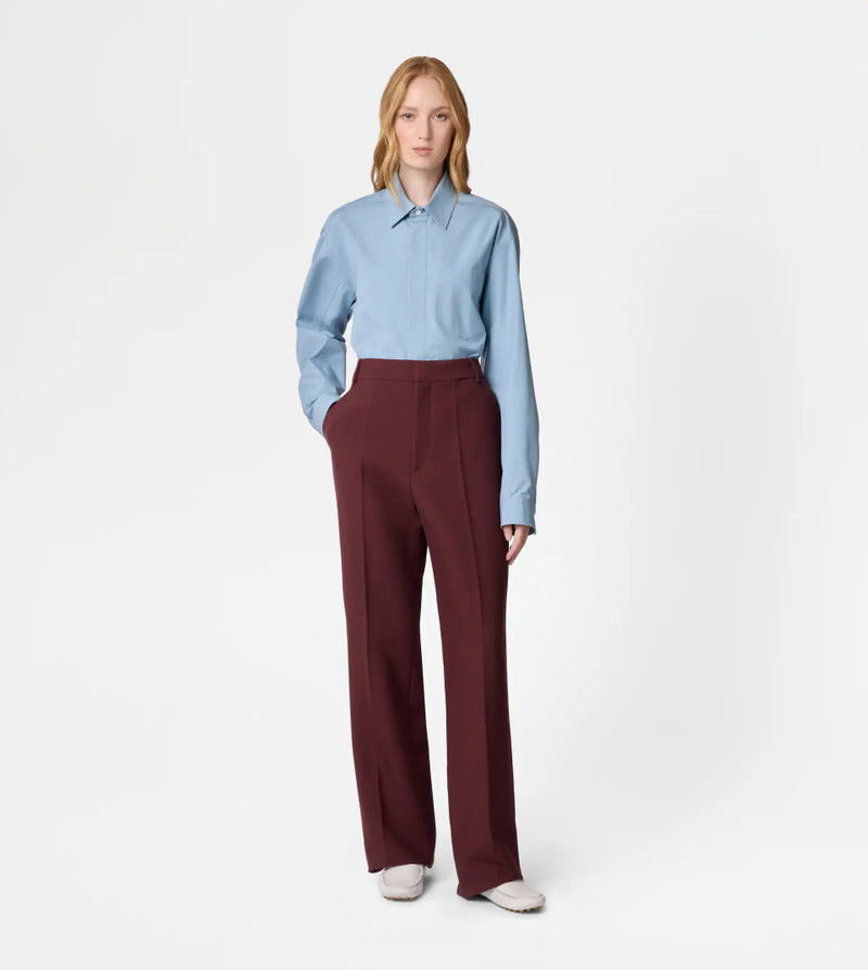 Tod's PANTS IN WOOL - BURGUNDY outlook