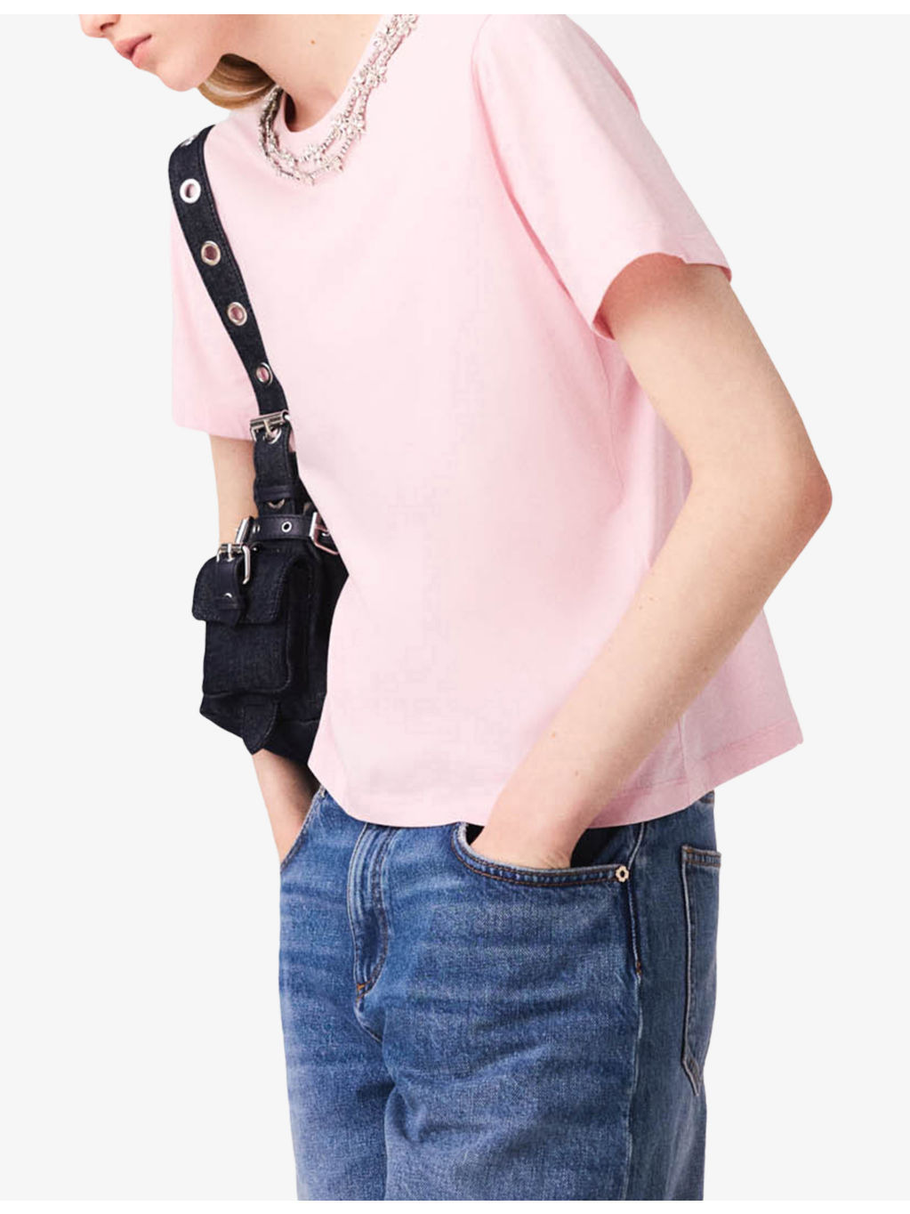 Crystal-Embellished Regular-Fit Cotton-Jersey T-Shirt - 3