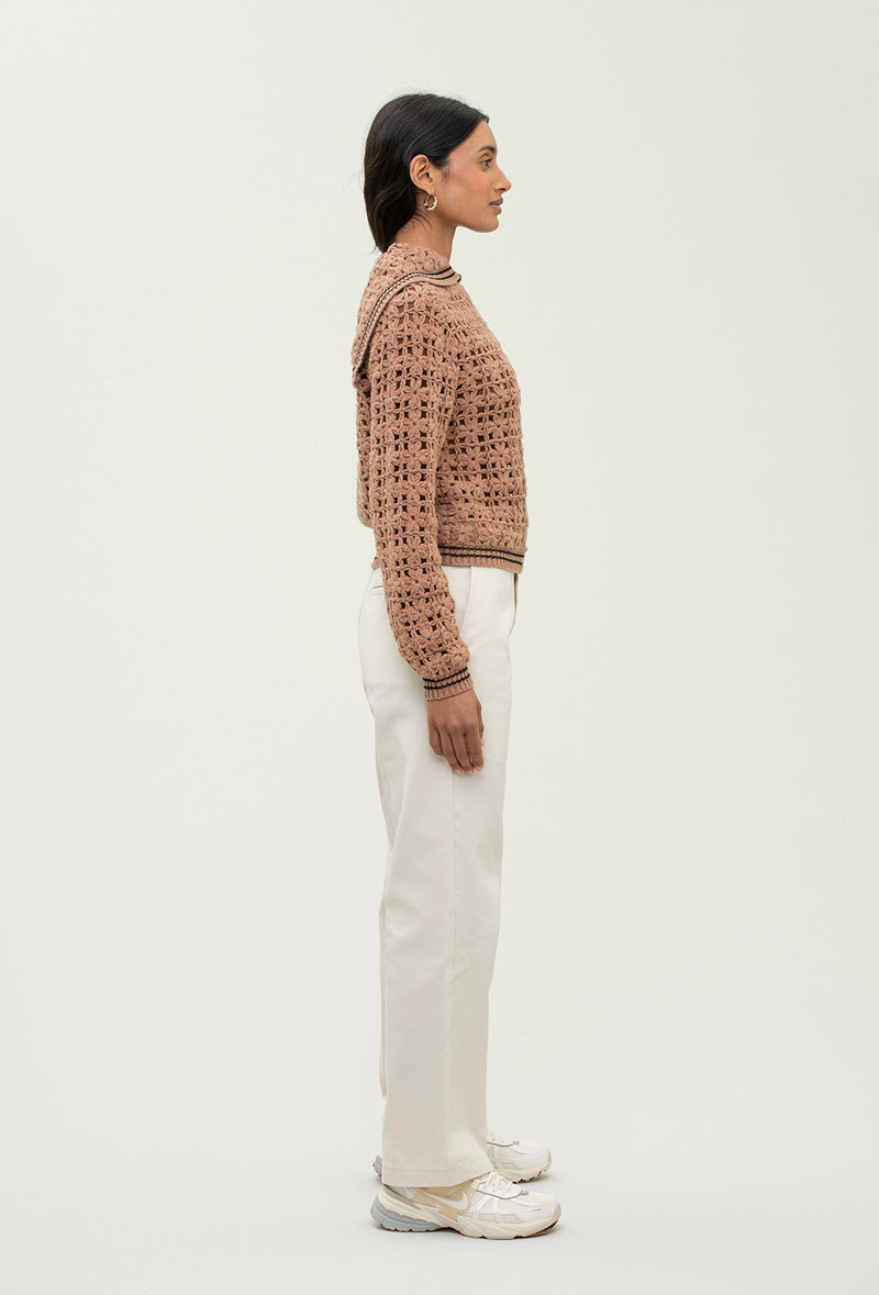 Magic Cardigan - Tan/Black 6