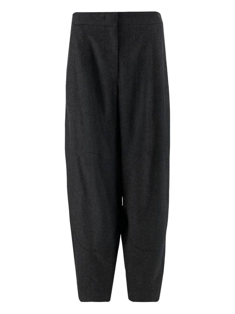 pleated high-waisted trousers 1