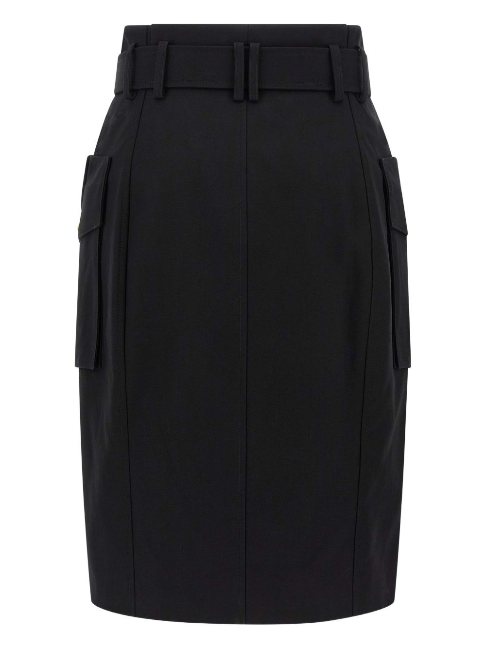 belted cargo pencil skirt - 2