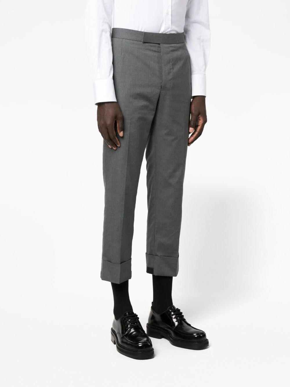 Thom Browne Men Fit 1 Gg Backstrap Trouser In Typewriter Cloth - 5