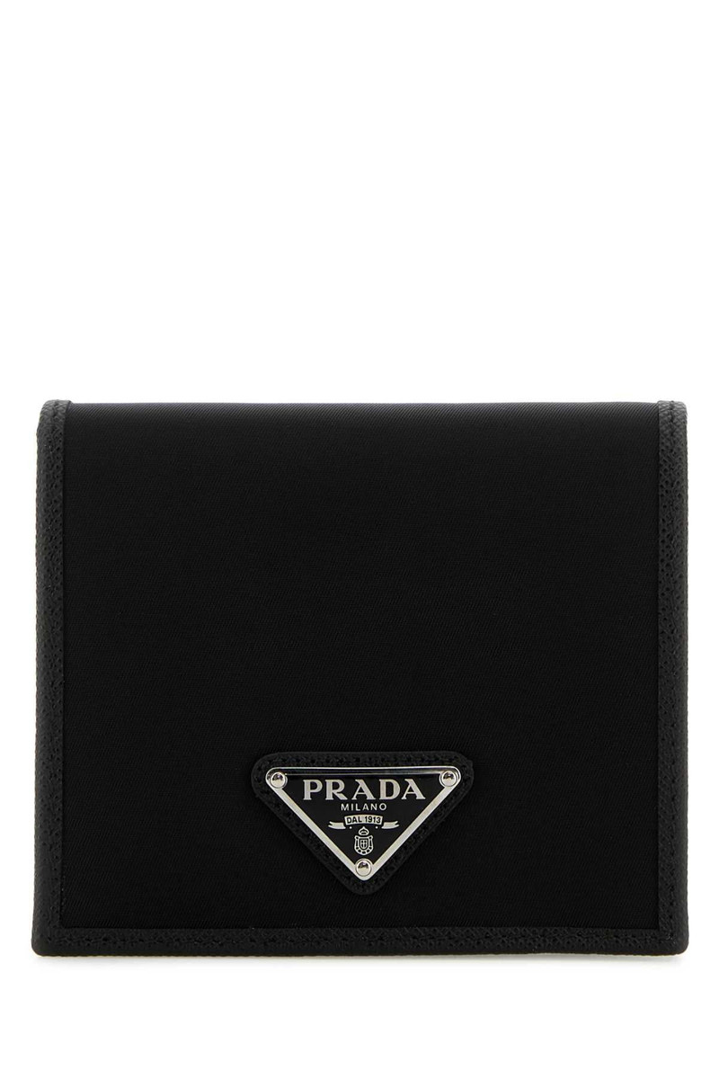 Prada Men Black Nylon Wallet - 1