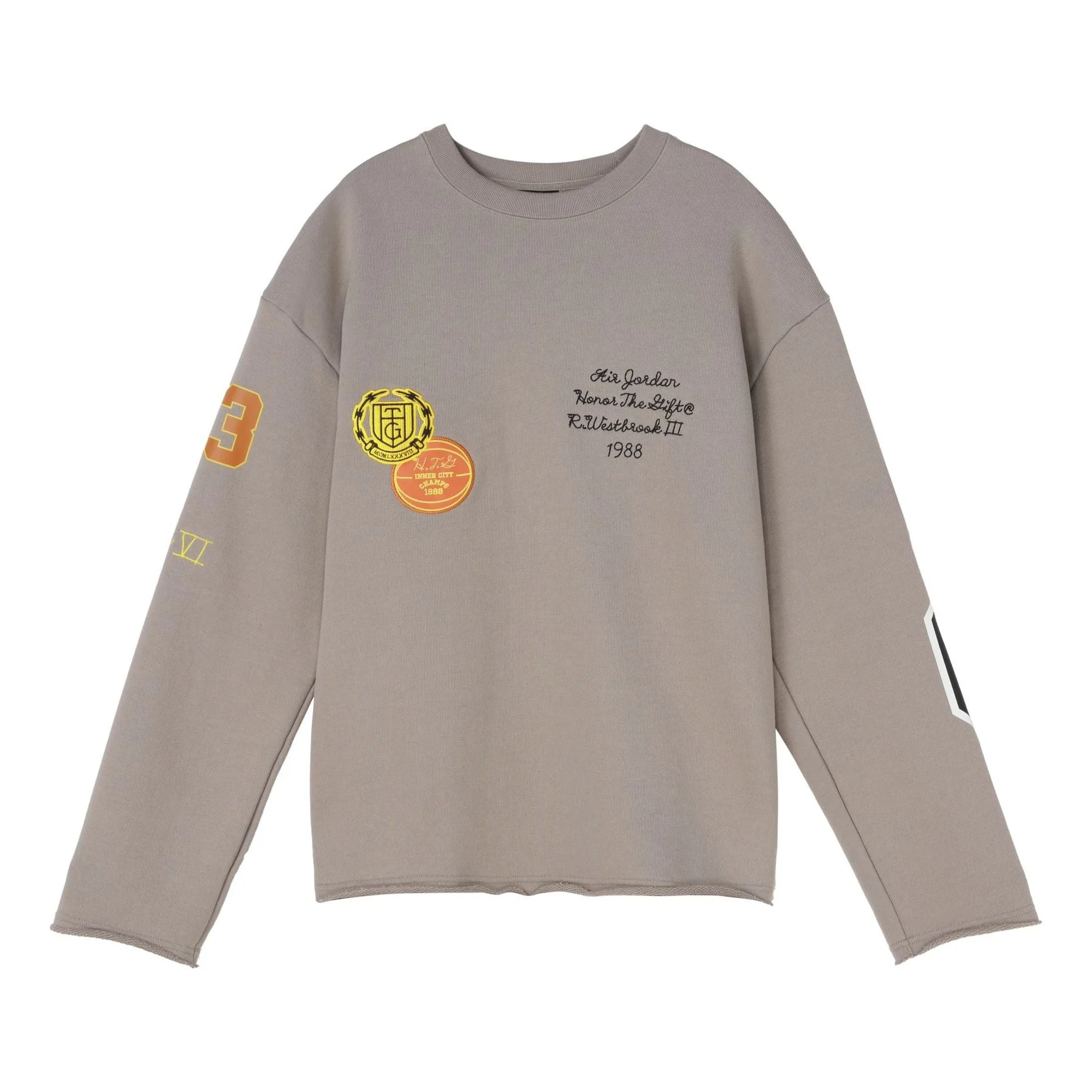 Nike Long Sleeves Cotton Sweatshirts x HTG 'Brown Beige' DX6240-087 - 1