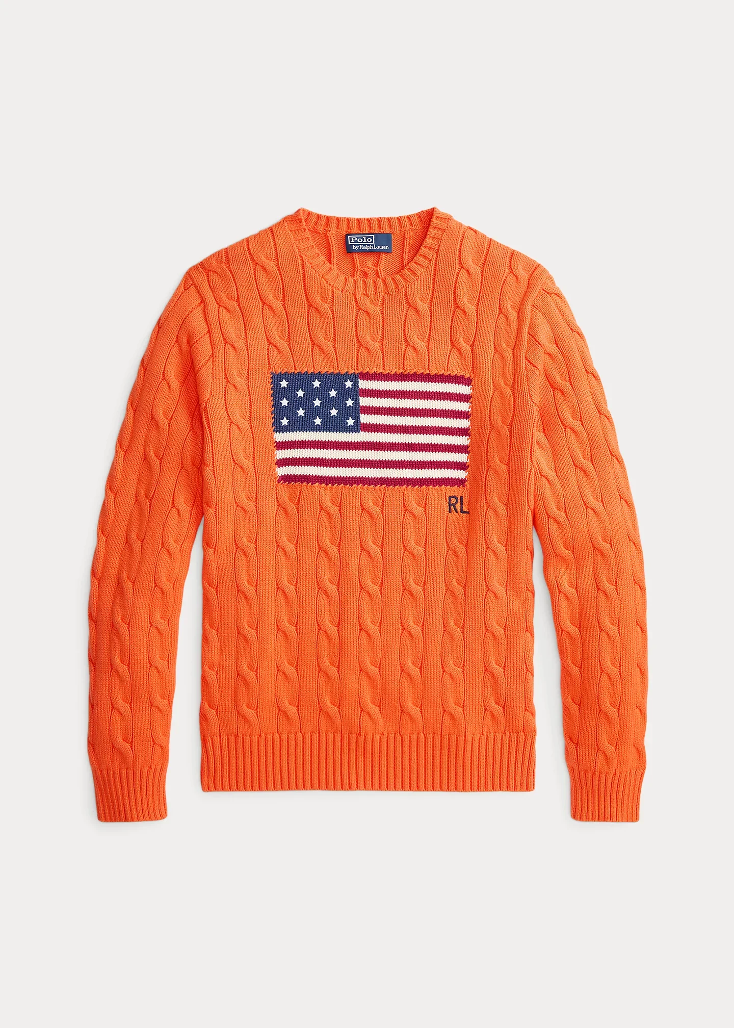 Cable-Knit Iconic Flag Sweater - 1