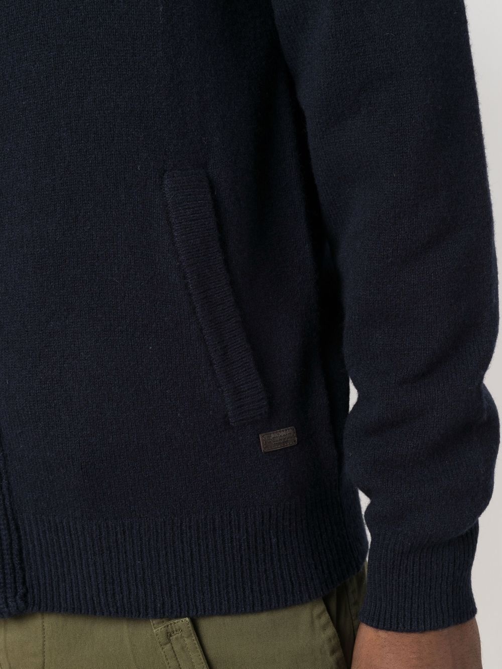 high-neck buttoned wool jumper - 5