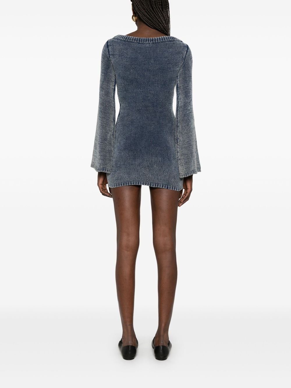knitted mini dress - 4