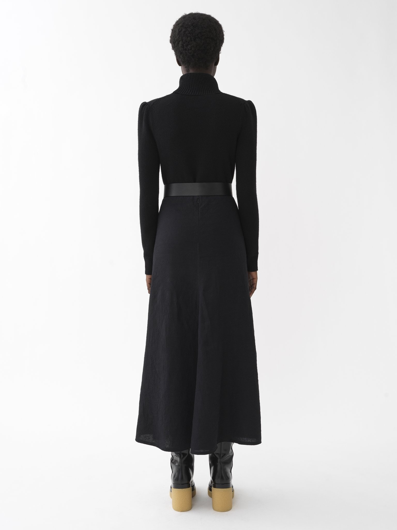 FITTED HIGH-NECK SWEATER - 5