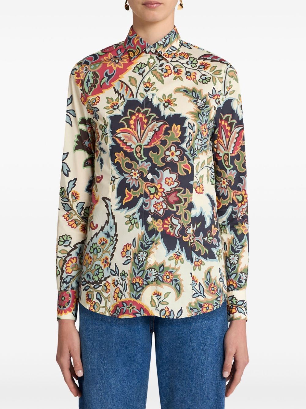 paisley-print shirt - 2