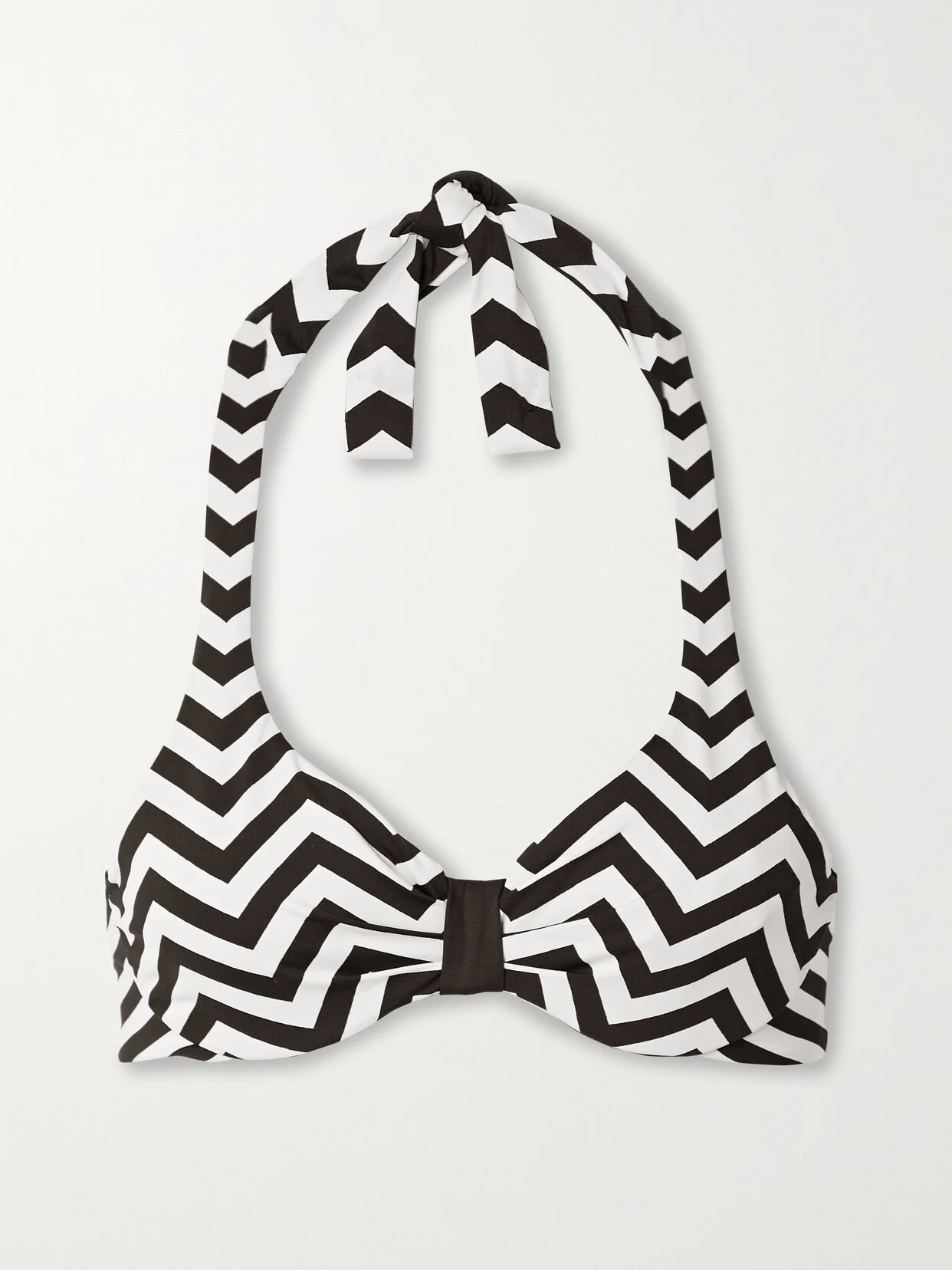 Allegra Striped Stretch Bikini Top - 1