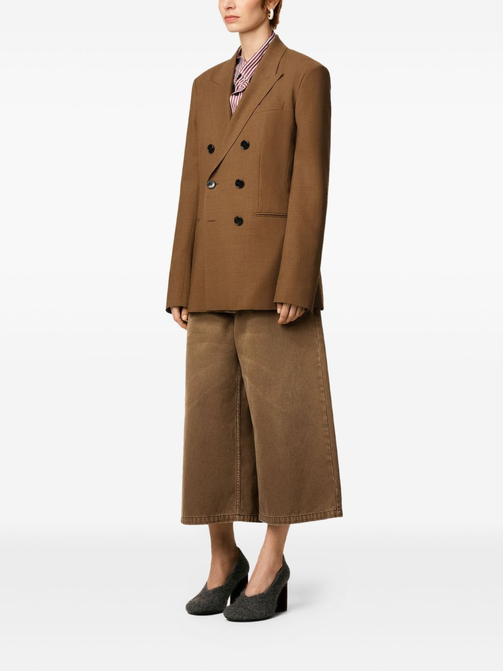 double-breasted tailored blazer - 3