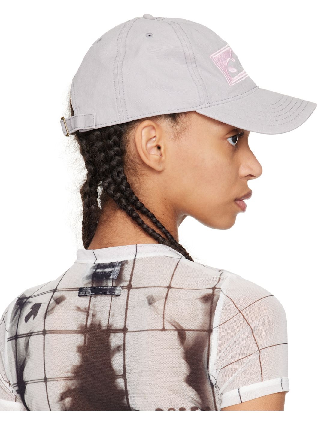 Gray & Pink 'Otto' Cap - 3