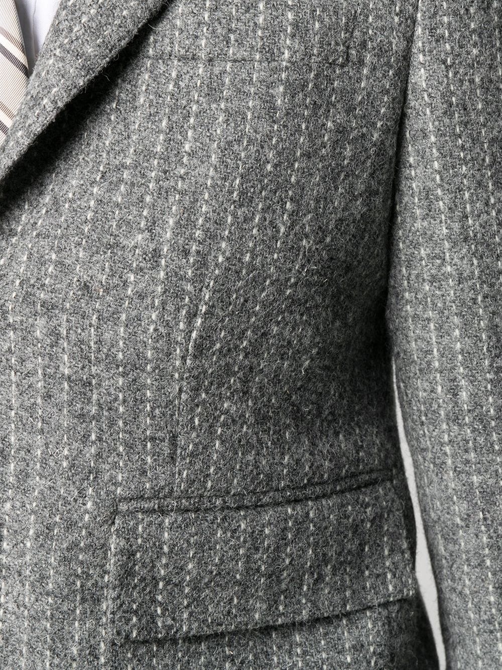 chalk-stripe tweed sports coat - 5