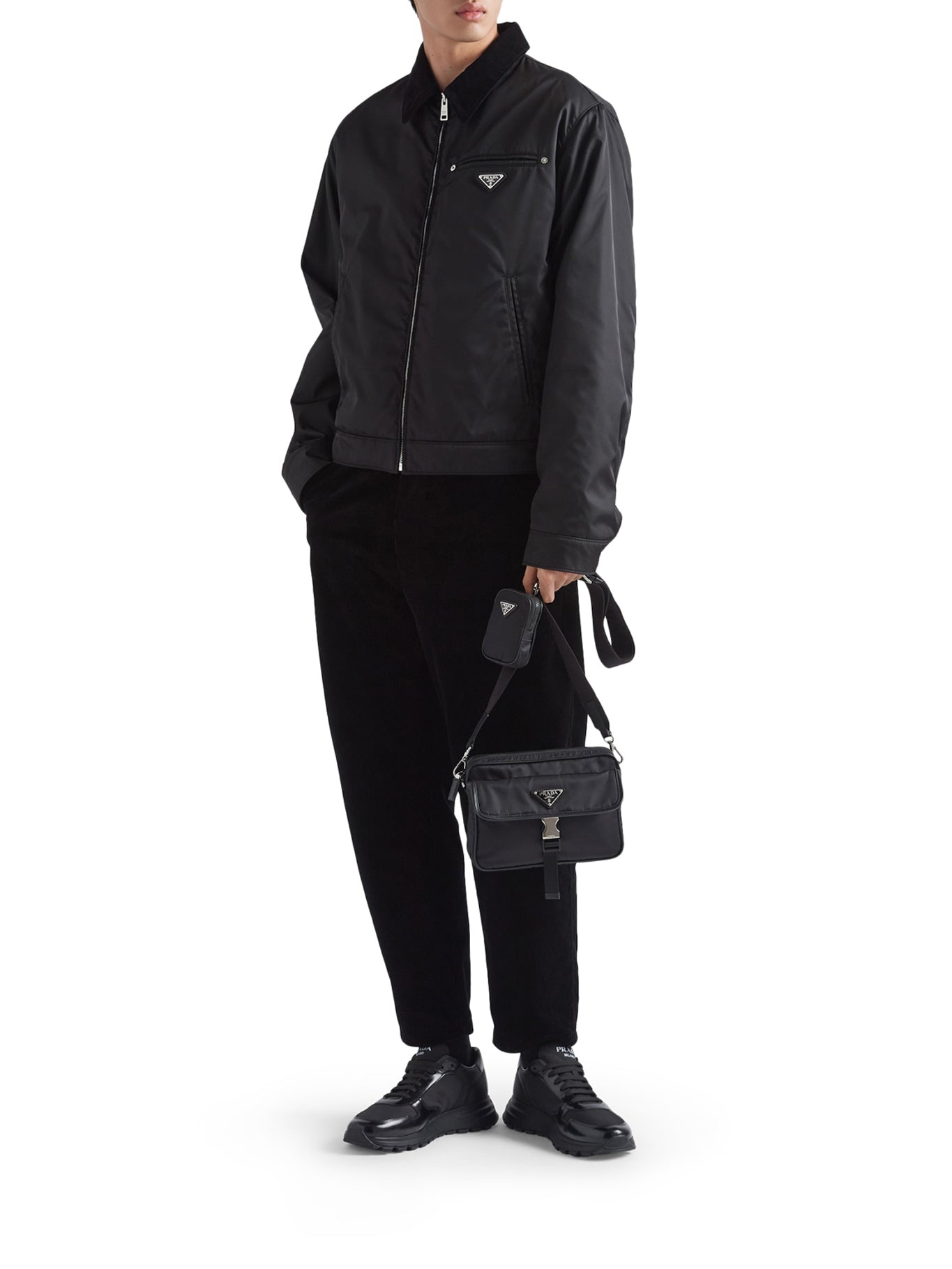 SHOULDER BAG IN RE-NYLON AND SAFFIANO - 2