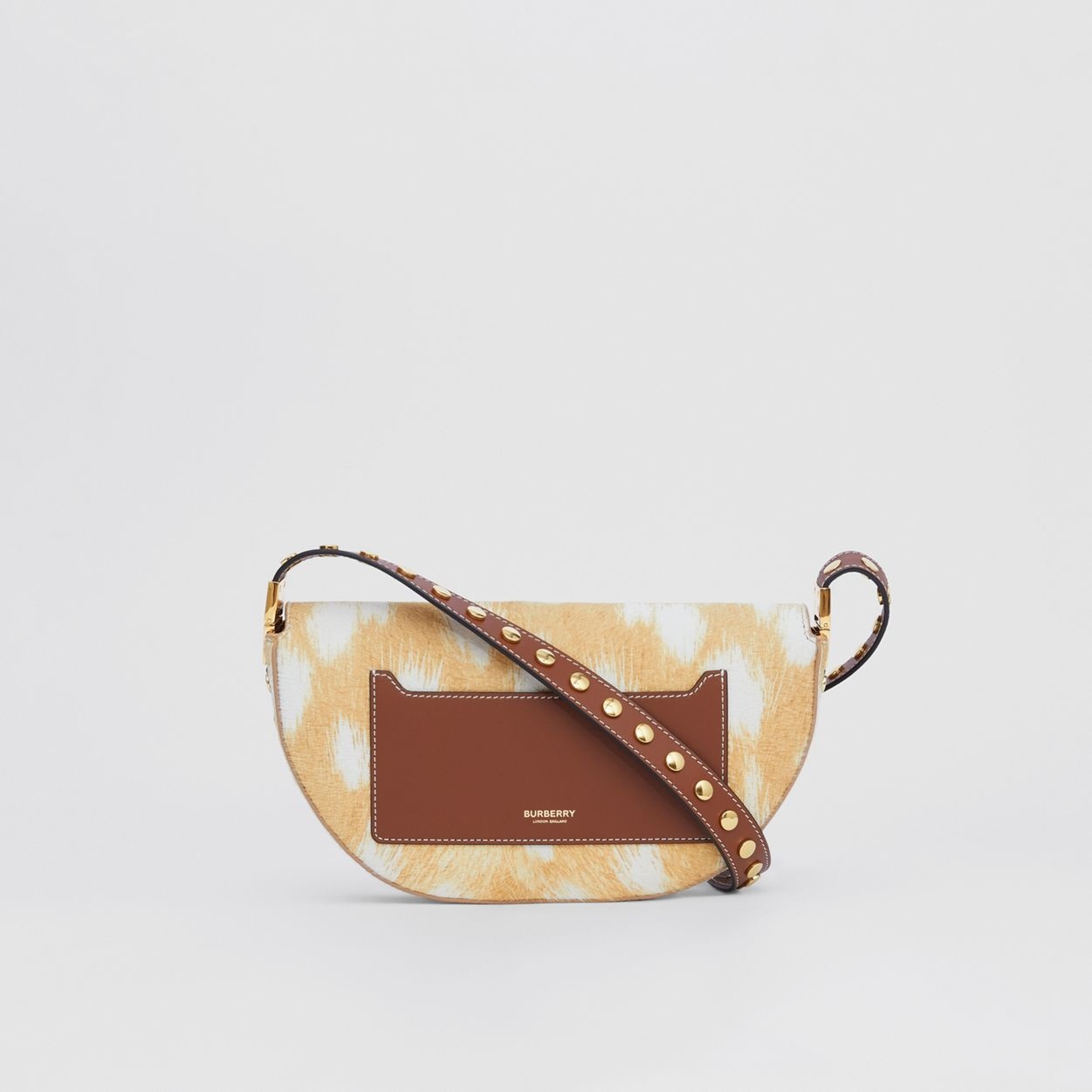 Small Deer Print Calf Hair Olympia Bag - 8