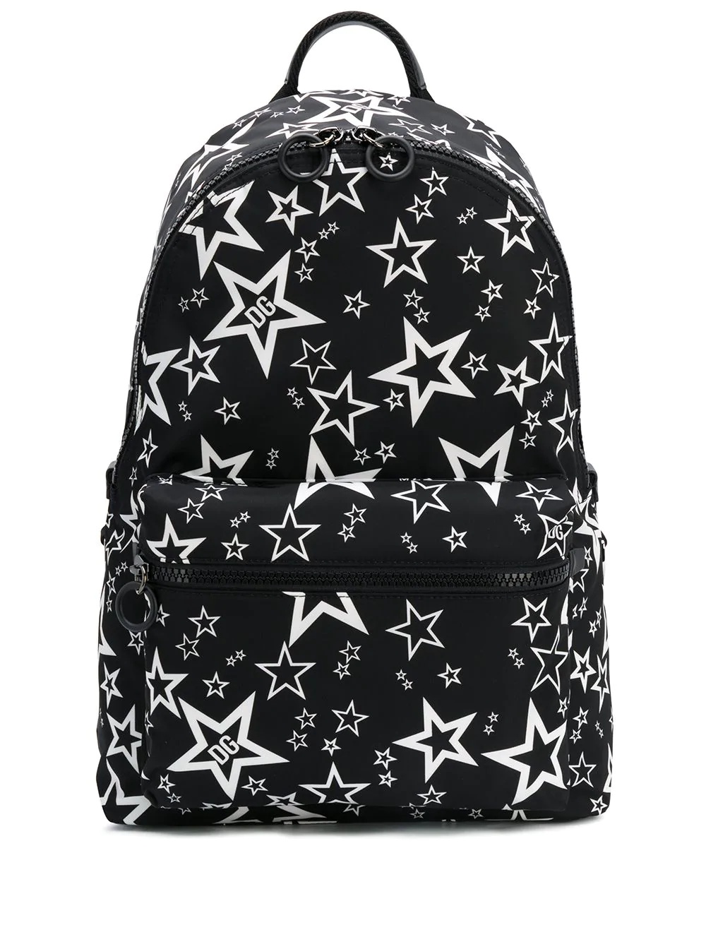 star print backpack - 1